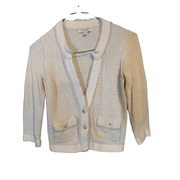 Banana Republic White Cardigan Jacket Size Small - Picture 1 of 5